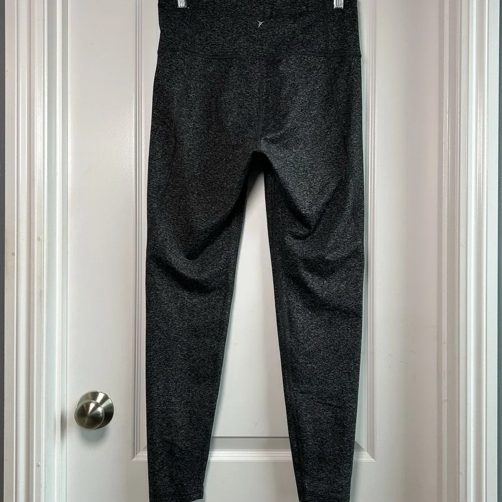 Old‎ Navy Active Moisture Wicking High Rise Heather Gray Full Length Leggings